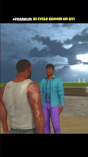FRANKLIN KI CYCLE GHOOM HO GYI 😱😅 IN INDIAN BIKES DRIVING 3D 🤯💥 | #shorts #gaming #challenge #gta