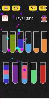 Water sort puzzle - Level 3810 #games #watersortpuzzle #level #puzzle #watersort #gaming #gameplay
