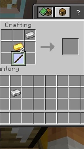 minecraft crafting a different sourd 😉 #minecraft #shorts #trending