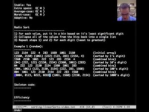 Sorting: Linear Sorts