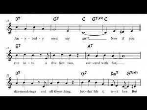 Five Foot Two, Eyes Of Blue [lead sheet]