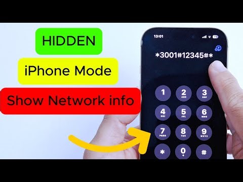 Hidden iPhone mode showing detailed network info