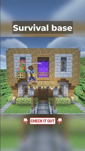 🏡 Minecraft 1-Chunk Base in 60 Seconds!