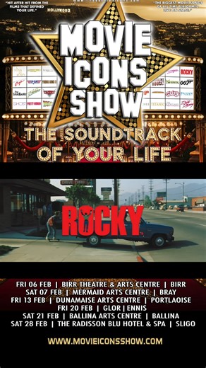 Movie Icons Show visits Ballina Arts Centre for the first time on Saturday 21st Feb. This show celebrates the greatest songs ever to hit the silver screen. Featuring music from Dirty Dancing, Top Gun, The Bodyguard, The Graduate, Footloose, Flashdance, Titanic, Armageddon, Pretty Woman, The Greatest Showman and more, it’s a live journey through the soundtracks of some of cinema’s most memorable moments. This live show is perfect for anyone who loves movies and the music that made them unforgetta