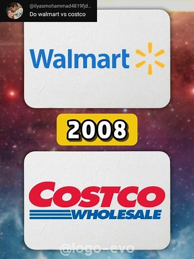 WALMART VS COSTCO (2026-1964) Logo Evolution BATTLE