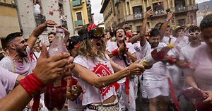 Thousands party in Spain’s Pamplona city as firework blast begins San Fermin bull-running festival