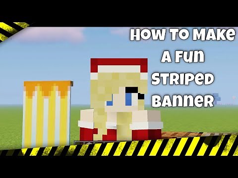 How To Make A Fun Striped Banner in Minecraft