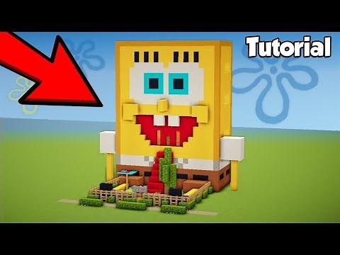 Minecraft: How to live Inside SpongeBob - House Tutorial 2018