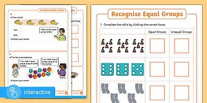 Interactive PDF: White Rose Maths Supporting Year 2: Spring Block 1 Multiplication and Division: Recognise Equal Groups