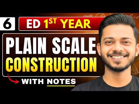 Lec 6 : Plain Scale (Construction) | Engineering Graphics / Drawing (ED) | BTech 1st Year