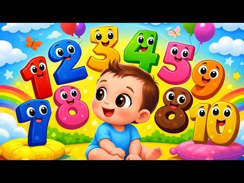 Numbers 1–10 Rhymes in Hindi 🎵 | Kids Counting Song | Fun Learning #kidss #rhymes