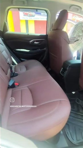 Ligament Masai Leather Seat cover install in Toyota Hyryder By Discardetailingstudio #automobile