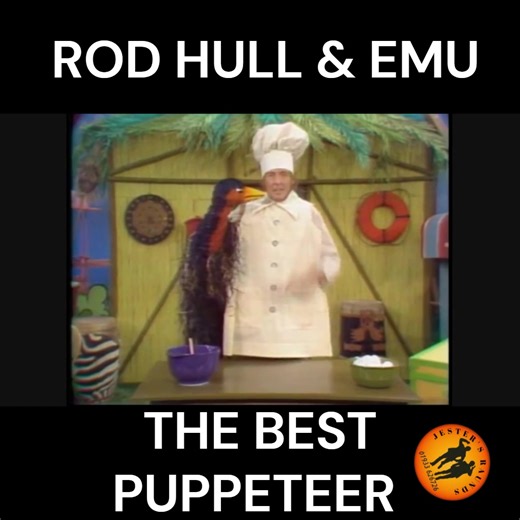 Rod had the ability to make Emu come to life , to have a personality and even expressions .. this is absolute skill . The guy who made the emu puppet told me he had made loads of them for Rod in various qualities subject to the closeness of filming and the nature of the set . An amazing puppeteer who came to a very sad end falling from his roof . | Jester's Bistro Bar