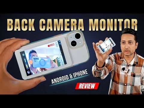 Portable monitor for mobile ✅ Monitor screen for smartphone | Magnetic selfie screen for Smartphone