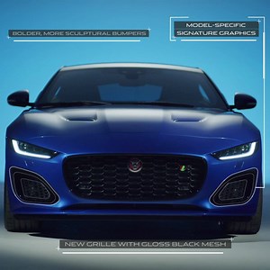 1K views · 71 reactions | Purposeful, beautiful and timeless. Super-slim pixel LED headlights and subtly enlarged grille features make the New Jaguar F-TYPE look more dramatic than ever. | Jaguar | Facebook