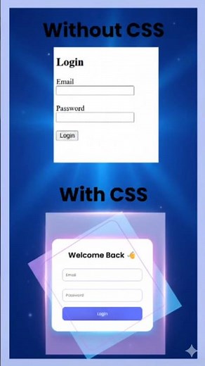 Power of CSS in 10 Seconds 😳 (Before vs After)