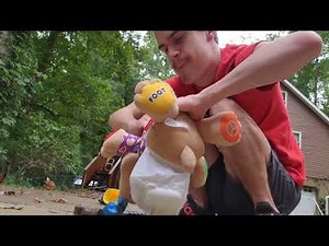 fisher price puppy dog destruction (NOT FOR YOUNG CHILDREN)