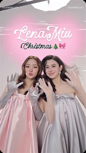 Stylist on Instagram: "🎀🎄 @lalinalena @mmiunatshaa Photographer @lnwju Stylist @baifernlist Wearing @laboutique_official @tow_la_boutique Makeup Lena @armytoast Makeup Miu @homeless_makeupb Assistant @aamps._ @noomniiiiiiiiiiiii @vvebps_ @iiczxyy Hair @zam_zambe @for.fluk_ Prop @_siripim_ @unitonq_ @acorngirlll @jackieinstar & concept Props 3D/Retouch @kate.folder @kate.jaap Edit @forgoodfocus #ลีน่าหมิว #lenamiu"