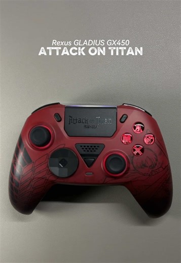 Gamepad Rexus GLADIUS GX450 special collab with AOT⚔️ #rexus #gamepad #gladiusgx450 #attackontitan #joystick