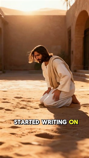 What Did Jesus Christ Write on the Ground? #god #history #bible #shorts
