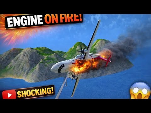 🔥 TURBOPROP SIMULATOR – ENGINE FIRE & CRASH PHENOMENON! ✈️💥