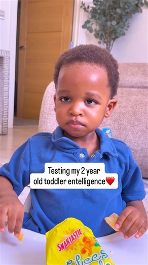 Mr and Mrs Phoenix on Instagram: "Testing my 2 year old toddler intelligence😂❤️ #foryou #viral #funny #fyp #viralvideos"