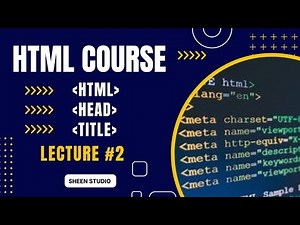 HTML Practical Coding in Urdu | HTML, Head & Title Tag | HTML in Notepad