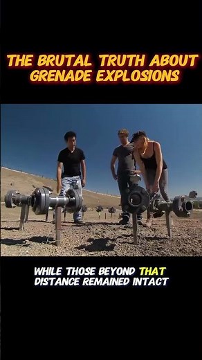 The brutal truth about grenade explosions? #mythbusters #experiements #knowledge