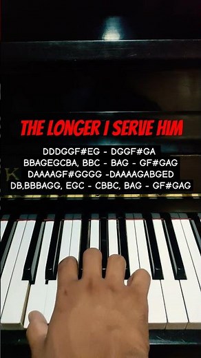 The Longer I Serve Him - Easy Piano