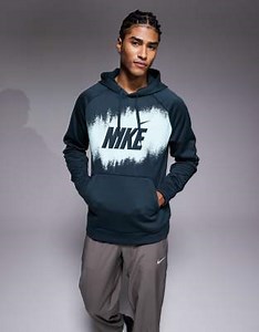 Nike Training - Heritage - Sweat à capuche avec motif - Vert foncé | ASOS