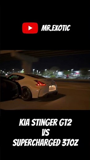 Supercharged 370z VS Kia Stinger GT2