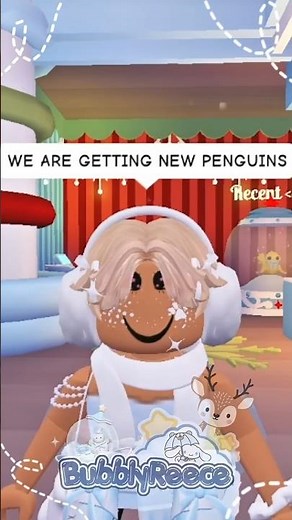 PENGUINS🐧🛷 #adoptmeupdate #robloxgame #bubblyreece #adoptme #viral#adoptmefyp #roblox