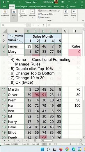Use conditional formatting to highlight cell - Excel Tips and Tricks #shorts