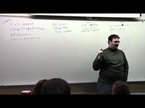 Brandon Sanderson Lecture 4: Character Creation Examples Part 1 (5/6)