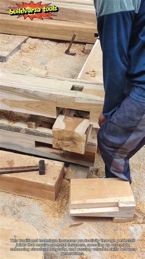 Precision Joint Crafting: Traditional Mortise and Tenon with Rare Hardwood Timber
