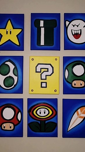 Super Mario Paintings by me. 8