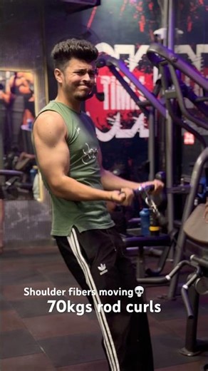 Biceps cable curls 70kgs #fitness #gym #biceps #fitnessmotivation