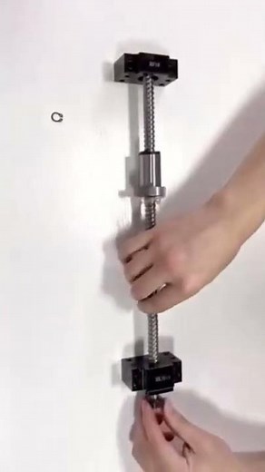 Ball screw SFS1210, machined to fit support BK10 and BF10.