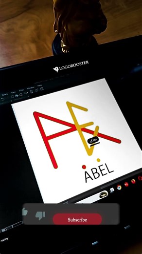 Abel Minimal Name Logo Design 🔥 | Procreate Typography Process #namelogo #logo #logodesign