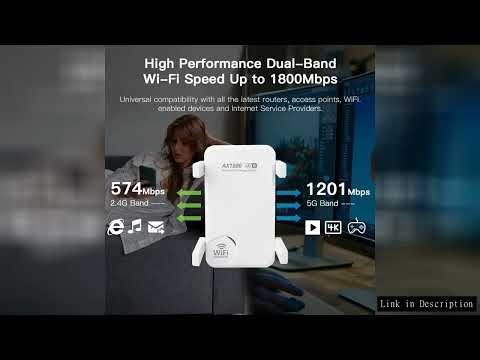 1800Mbps Wifi Repeater Wireless WIF Extender Booster 5G 2.4G Dual-band Network Amplifier Long Range