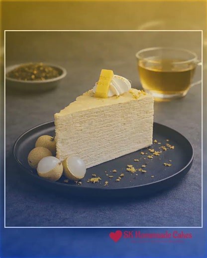 Oolong Longan Osmanthus Crepes - 24cm Whole Cake (Available Daily)