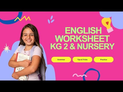📚 English Worksheet Topics (KG2 & Prep) I Learn English Easy I KG2 English Practice I Smart Learning