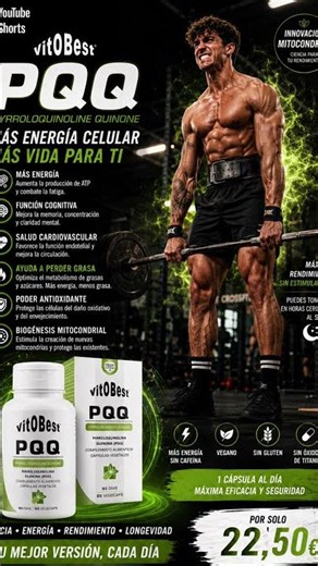 🔥 PQQ: MÁS ENERGÍA, MÁS RENDIMIENTO, MÁS VIDA ⚡💪