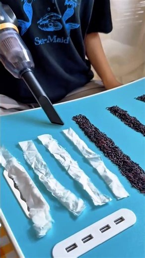 Mini Portable Car Vacuum Cleaner Test | Powerful Suction Cleaning Demo