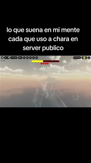 lo que suena en mi mente cada que uso a chara en server publico #jjs #roblox #viral #fyp #jjk