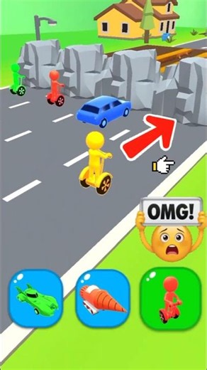 Woow! 😱 Shape Shifting Funny Race 😂 | Gameplay Walkthrough #shorts #shapeshifting #racing #gameplay