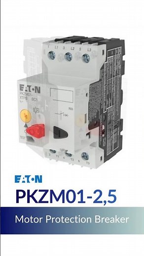 Eaton PKZM01-2,5 Motor Protection Breaker | Reliable Motor Safety for Control Panels