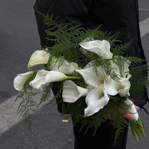 Real Touch Calla Lily Bouquet: Artificial Wedding Arrangement - Etsy