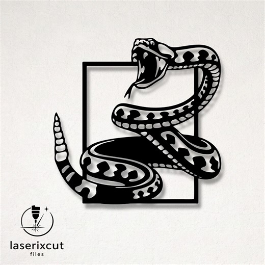Decorative Snake Silhouette Laser Cut, Vector Files – SVG, DXF, Ai, Pdf Glowforge, Cricut, CNC, Metal Wall Art, Digital Instant Download - Etsy