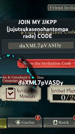JOIN MY JJKPP CODE #jjkpp #jjkppcodes #codes #fyp #jujutsukaisenphantomparade